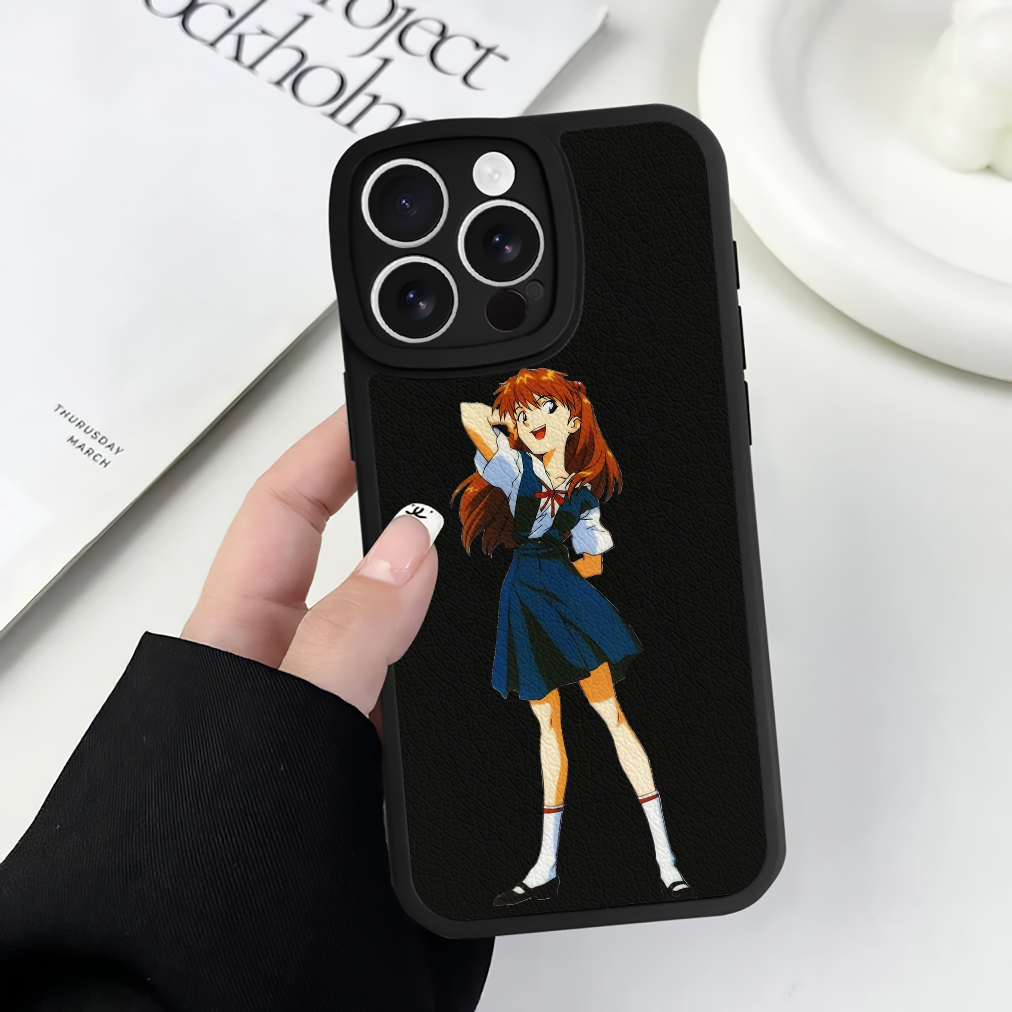 （画像用） EVA 新世紀エヴァンゲリオン 【iPhone 16シリーズ対応】シリコンスマホケース（レザー調） 材質：シリコン